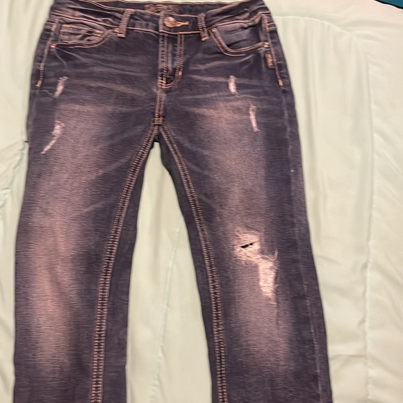 Kids sliver jeans with adjustable waist band - Picture 2 of 6